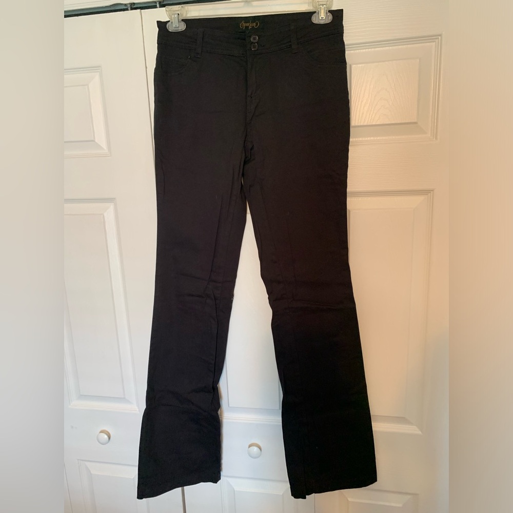 Black Straight-Leg Casual Pants - Mid-Rise - Extra Tall 37” Long Inseam